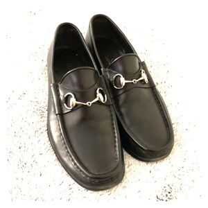 Men’s Gucci Horsebit Loafers Black 9 D